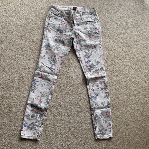 Floral denim pants - Picture 1 of 5